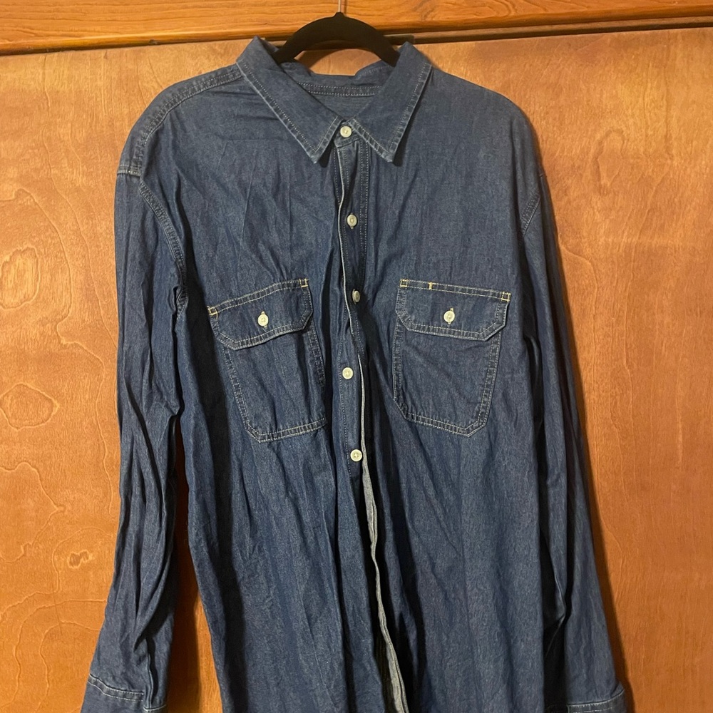 Dickies Dark Blue Denim Shirt